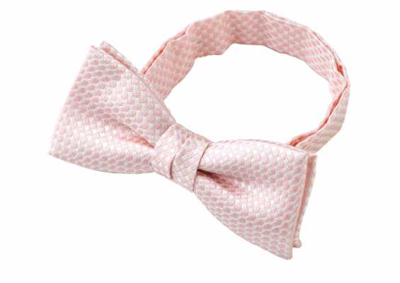 BF-984 Made In Japan Silk Bow Tie, Kanoko Pattern, Pink