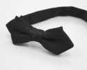 BFK-106 Luxury Material Shawl Label Silk Fabric Used Sword Bow Tie Black