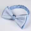 BFS-973 Combination Bow Tie, Sky Blue, Polka Dot Pattern, Silk, Made In Japan