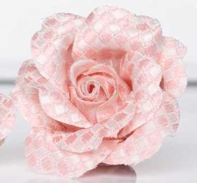BTA-984 Made In Japan Silk Jacquard Boutonniere, Kanoko Pattern, Pink