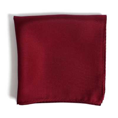 CF-1115 Made In Japan Twill Weave 16 Momme Silk Kerchief Maroon
