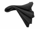 CF-118 Made In Japan Silk Scarf, Polka Dot Pattern, Black