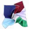 CF-202 Hand-printed 6-color Pocket Square Paisley Dot