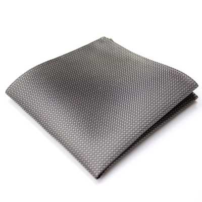 CF-300 Japanese-made Silk Handkerchief, Small Pattern, Gray