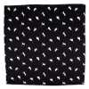 CF-CAT-BK Silk Print Pocket Square Cat Motif Black