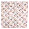 CF-ROSE-WH Silk Print Handkerchief Rose White