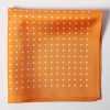CFD-7OR Dot Print Silk Scarf Orange