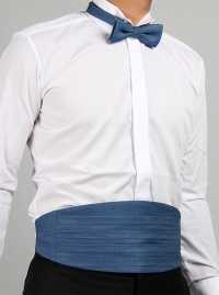 CM-D01 Pima Cotton Denim Cummerbund Blue[Formal Accessories] Yamamoto(EXCY) Sub Photo