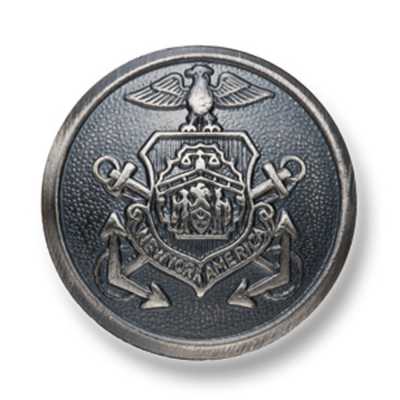 EX126 Made In Japan Metal Button For Suits And Jackets, Silver