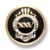 EX244 Made In Japan Metal Buttons For Suits And Jackets, Gold/Black