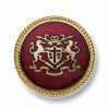 EX251 Japanese-made Metal Buttons For Suits And Jackets, Gold/red
