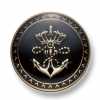 EX253 Made In Japan Metal Button For Suits And Jackets Gold/Black