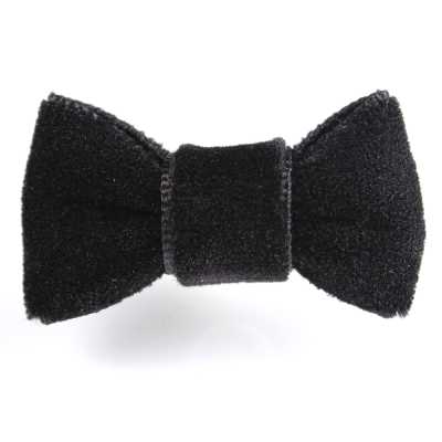 LPR-01 Velvet Ribbon Lapel Pin Black