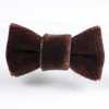 LPR-04 Velvet Ribbon Lapel Pin Brown