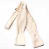 MT-203 High-quality Material Shawl Label Silk Fabric Hand-knot Bow Tie Off-white
