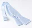 MT-973 Japanese Silk Hand-knot Bow Tie Polka Dot Pattern Saxe Blue