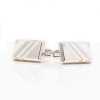 N-3 Japanese Cufflinks Regimental White Mother Of Pearl Shell