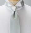 NE-30 Made In Japan Formal Tie Satin Silver