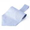 RAS-05 Ascot Tie Using Ring Heart Fabric, Sax Gingham Check