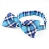 RBF-03 Bow Tie Made With British Ringhart Fabric, Check Pattern, Green/blue