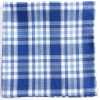 RCF-02 Made In England Ringhart Textile Used Plaid Blue Pocket Square