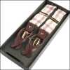RSR-11 Suspenders Made With Ringhart Fabric, Check Pattern, Brown, 35MM