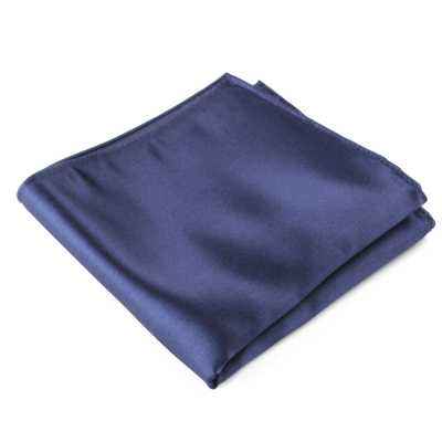VCF-01 VANNERS Fabric Pocket Square, Plain, Navy Blue