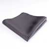 VCF-08 Pocket Square Made With VANNERS Fabric, Houndstooth Pattern, Black