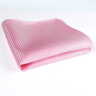 VCF-13 VANNERS Textile Pocket Square Houndstooth Pattern Pink