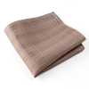 VCF-18 Pocket Square Made With VANNERS Fabric, Glen Check, Brown