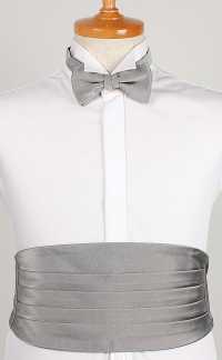 VCM-05 VENNERS Silk Textile Cummerbund Gray Twill[Formal Accessories] Yamamoto(EXCY) Sub Photo