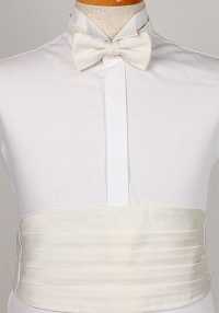 VCM-06 VENNERS Silk Textile Cummerbund White Twill[Formal Accessories] Yamamoto(EXCY) Sub Photo