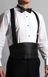 VCM-22 VANNERS Textile Used Cummerbund Paisley Dot Black[Formal Accessories] Yamamoto(EXCY) Sub Photo