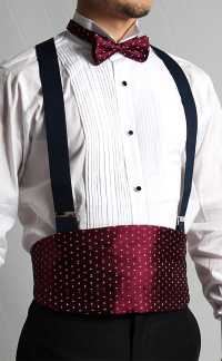 VCM-24 VANNERS Textile Used Cummerbund Paisley Dot Wine[Formal Accessories] Yamamoto(EXCY) Sub Photo