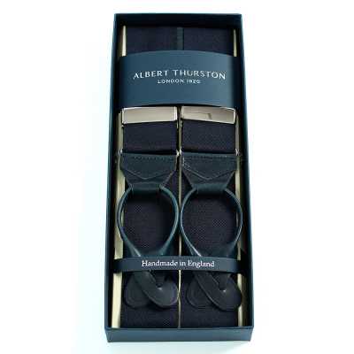 AT-40MB Albert Thurston Suspenders Midnight Blue 40mm Rigid (Ribbon)[Formal Accessories] ALBERT THURSTON Sub Photo