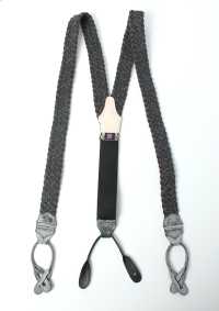 AT-6ST-BK Albert Thurston Suspenders Black Linen Braid[Formal Accessories] ALBERT THURSTON Sub Photo