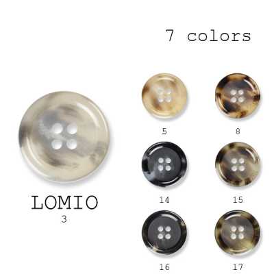 ロミオ Made In Italy Polyester Button, Buffalo Horn Style, For Suits And Jackets