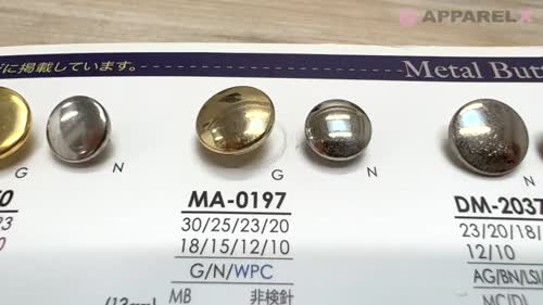 MA0197 Metal Button IRIS/Okura Shoji Co., Ltd. - ApparelX