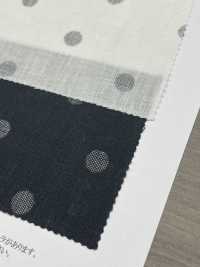OYY0209 Linen Ramie Manganese Kasuri Polka Dot Pattern[Textile / Fabric] Oharayaseni Sub Photo