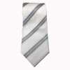 NE-404 Nishijin Woven White Stripe Necktie